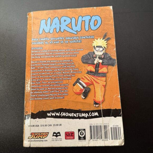 Naruto 3-in-1 Series Edition Omnibus Vol. 16 (46, 47, 48) Manga Graphic Book - Picture 2 of 5